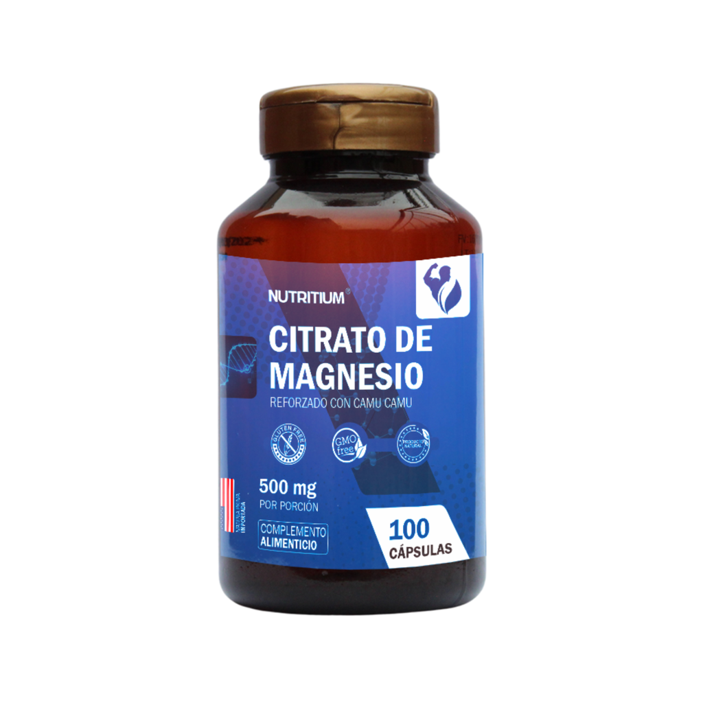 CITRATO DE MG EN CAPSULAS X 100 UNID - NUTRITIUM