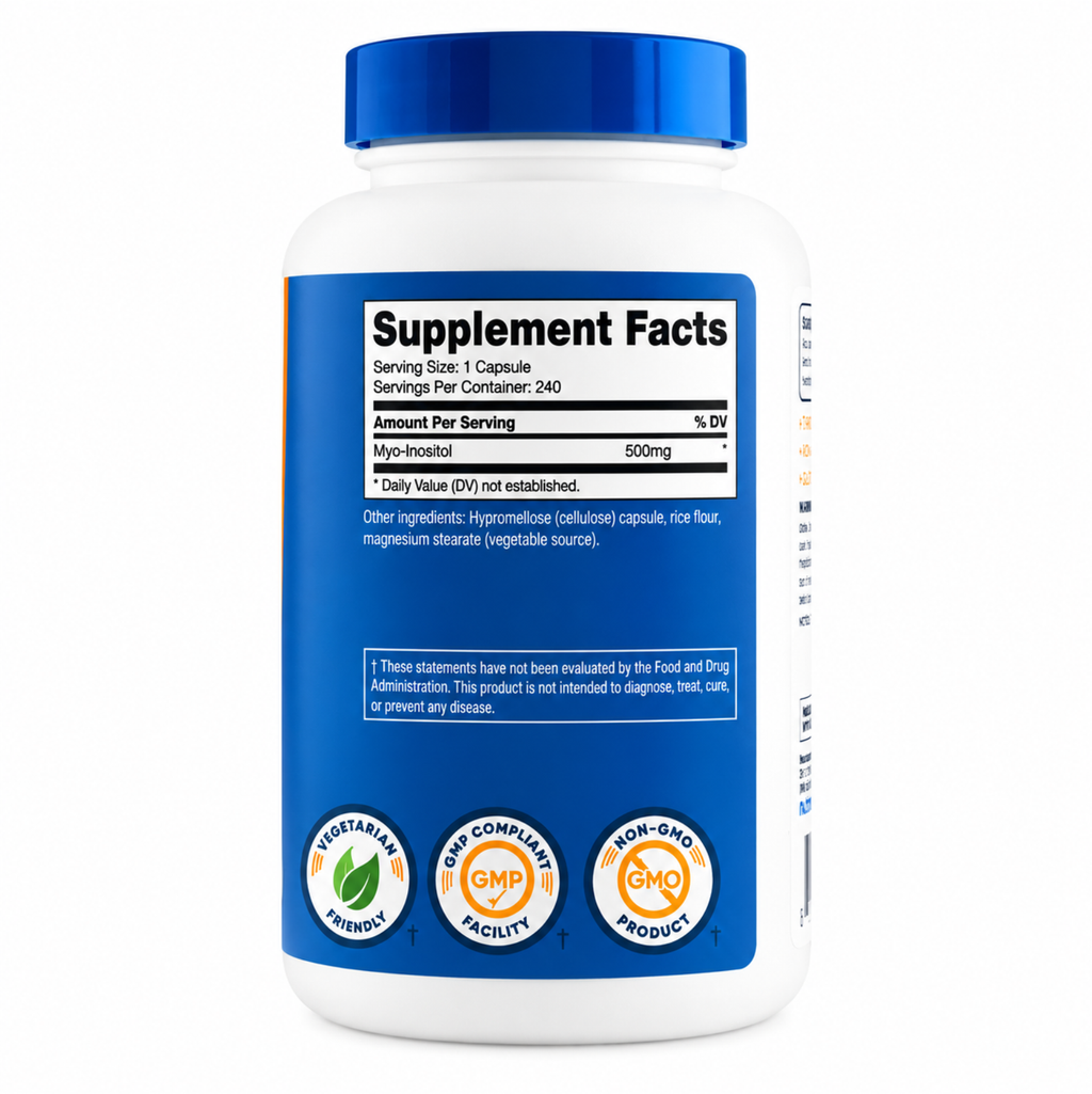 MYO - INOSITOL 240 CAPS - NUTRICOST