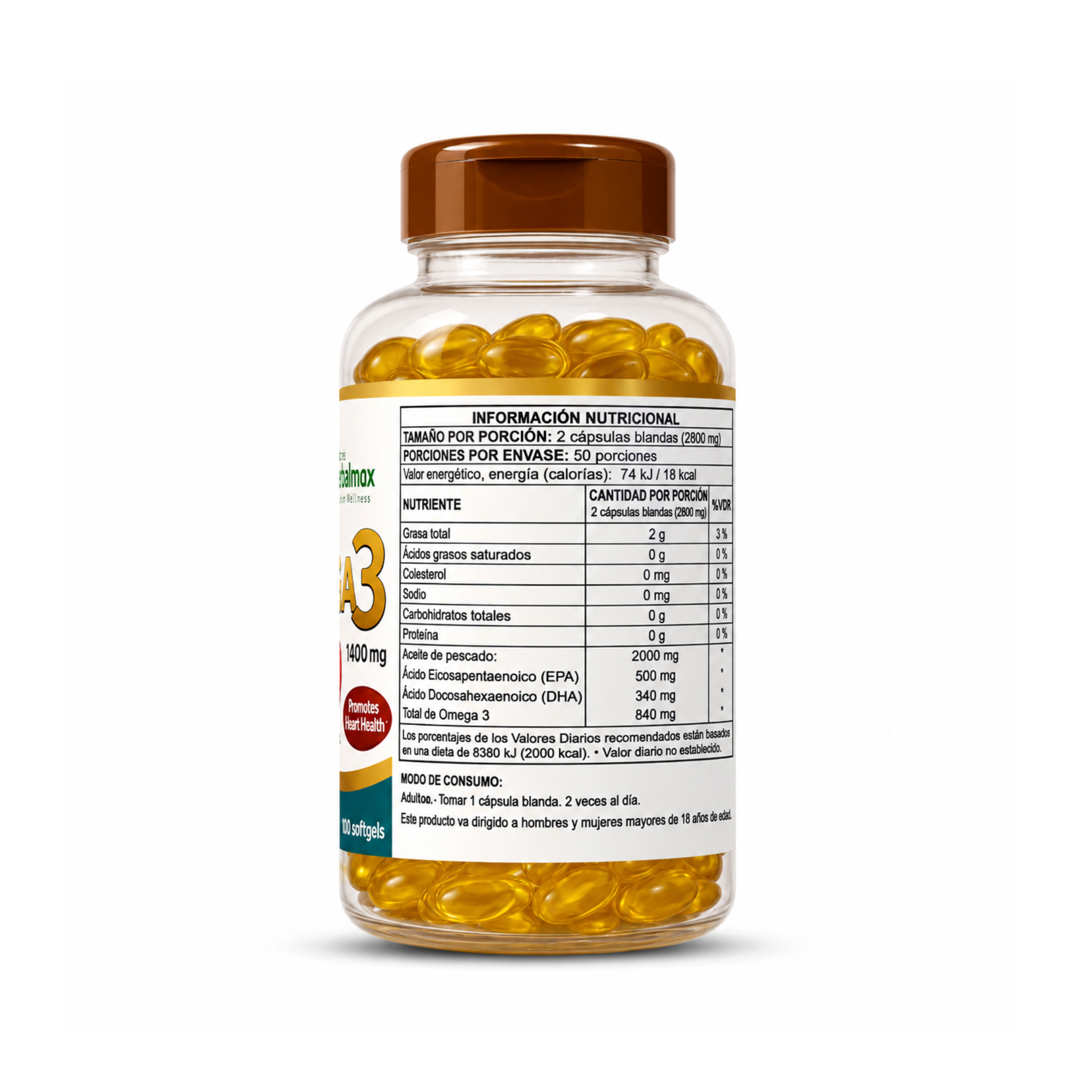 OMEGA 3 X 100 CAPS - HERBAL MAX