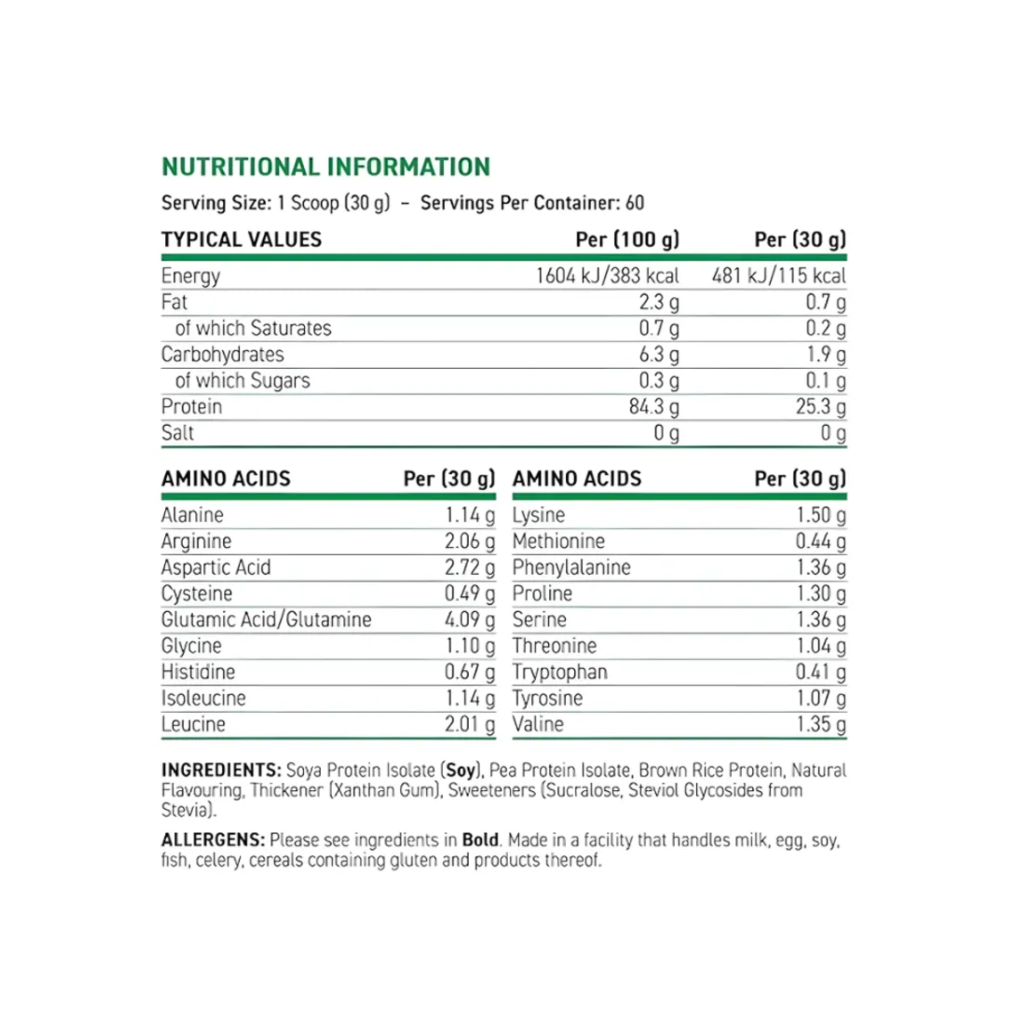 PLANT PROTEINT X 1.8 KG - APPLIED NUTRITION