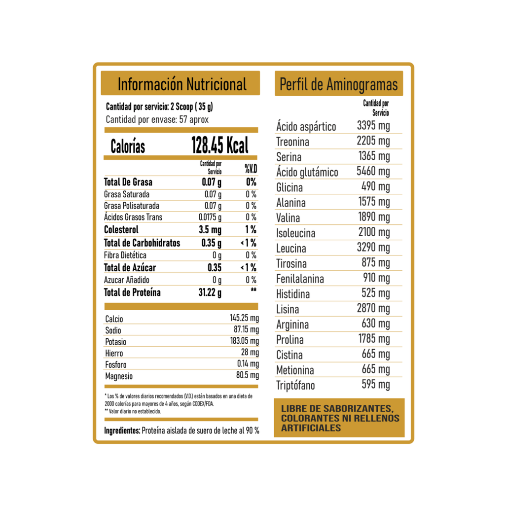 WHEY PROTEIN ISOLATE X 2 KG - NUTRITIUM
