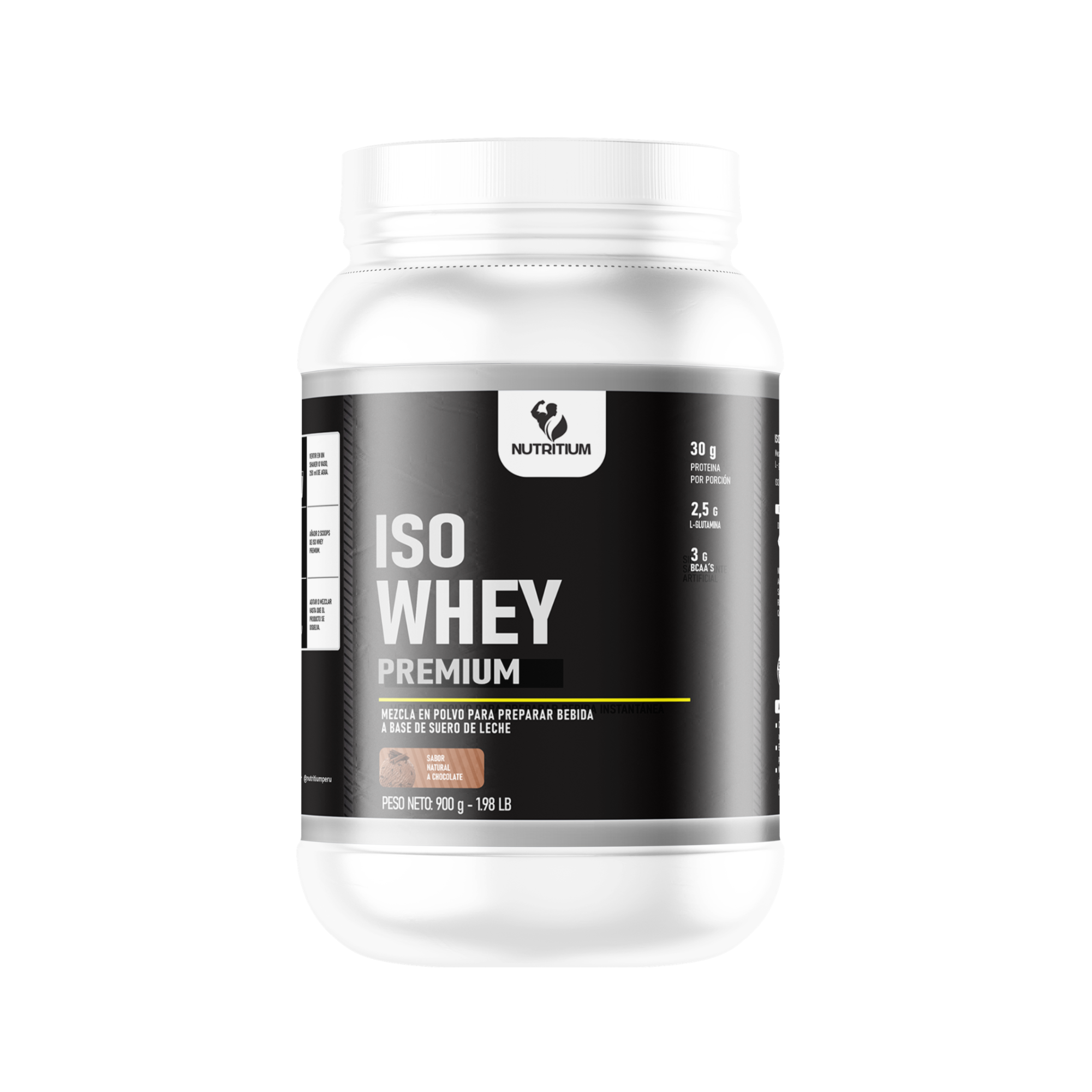 ISO WHEY CHOCOLATE X 900 G - NUTRITIUM